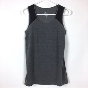 SALE! NIKE Dri-Fit Shirt Sleeveless Gray Black
